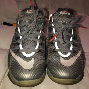 Lebron 12s.  Silver reflective 6Y